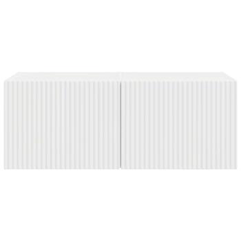 TV-Wandschrank 2 pcs Glänzend Weiß 60 x 31 x 29,5 cm