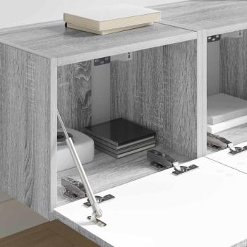 TV-Wandschrank 2 pcs Graues Sonoma 60 x 31 x 29,5 cm