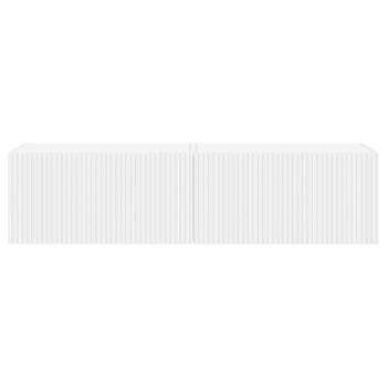 TV-Wandschrank 2 pcs Weiß 60 x 31 x 29,5 cm Holzwerkstoff