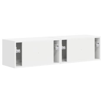 TV-Wandschrank 2 pcs Weiß 60 x 31 x 29,5 cm Holzwerkstoff