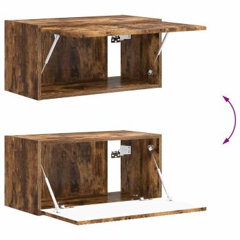 TV-Wandschrank 2 pcs Geräucherte Eiche 60 x 31 x 29,5 cm