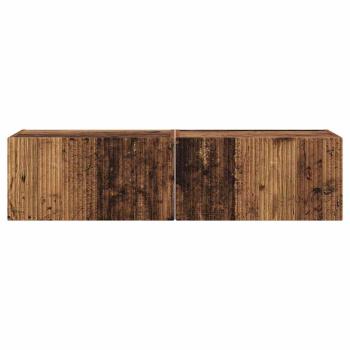 TV-Wandschrank 2 pcs Altholz 60 x 31 x 29,5 cm Holzwerkstoff