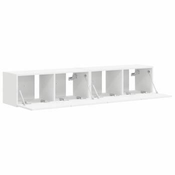 TV-Wandschrank 2 pcs Weiß 60 x 31 x 29,5 cm Holzwerkstoff