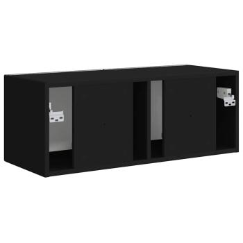 TV-Wandschrank Schwarz 60 x 31 x 29,5 cm Holzwerkstoff