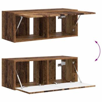 TV-Wandschrank 2 pcs Altholz 60 x 31 x 29,5 cm Holzwerkstoff