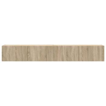 ARDEBO.de - TV-Wandschrank 2 pcs Sonoma 60 x 31 x 29,5 cm Holzwerkstoff