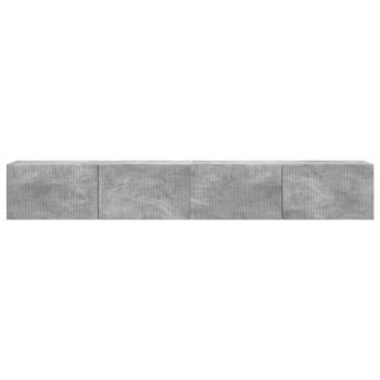 TV-Wandschrank 2 pcs Beton 60 x 31 x 29,5 cm Holzwerkstoff