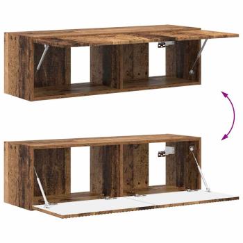 TV-Wandschrank 2 pcs Altholz 60 x 31 x 29,5 cm Holzwerkstoff