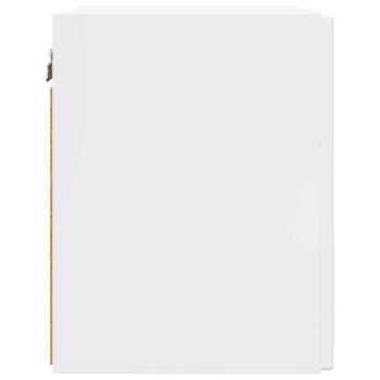 TV-Wandschrank Wandmontiert 2 pcs Glänzend Weiß 30 x 31 x 40 cm