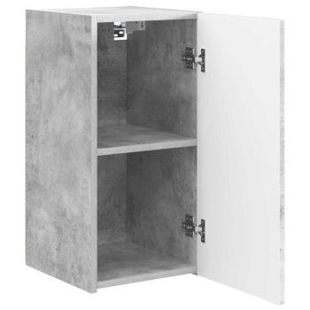 TV-Wandschrank Wandmontiert Beton 30 x 31 x 60 cm Holzwerkstoff