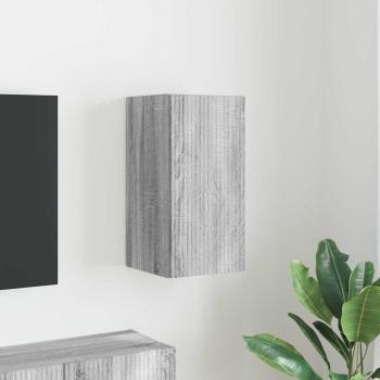 ARDEBO.de - TV-Wandschrank 30 x 31 x 60 cm Sonoma-Grau Holzwerkstoff