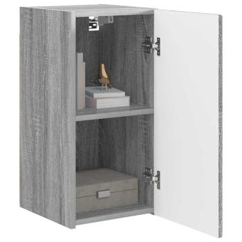 TV-Wandschrank Wandmontiert 2 pcs Graues Sonoma 30 x 31 x 60 cm