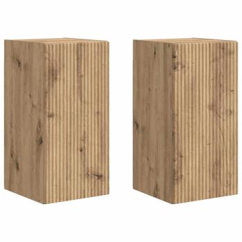 TV-Wandschrank 2 pcs Kunsthandwerk Eiche 30 x 31 x 60 cm
