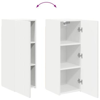 TV-Wandschrank Wandmontiert Weiß 30 x 31 x 80 cm Holzwerkstoff