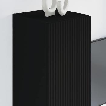 TV-Wandschrank 2 pcs Schwarz 30 x 31 x 80 cm Holzwerkstoff