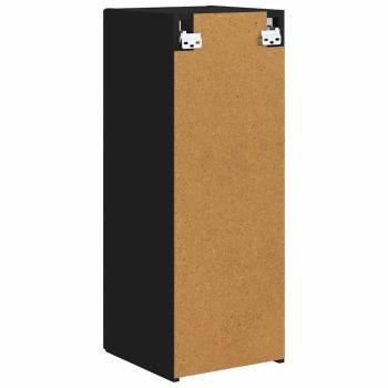 TV-Wandschrank 2 pcs Schwarz 30 x 31 x 80 cm Holzwerkstoff