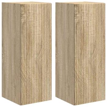 TV-Wandschrank 2 pcs Sonoma 30 x 31 x 80 cm Holzwerkstoff