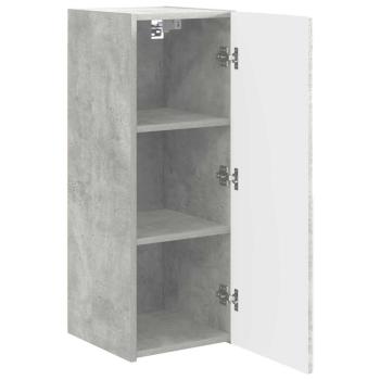 TV-Wandschrank Wandmontiert Beton 30 x 31 x 80 cm Holzwerkstoff