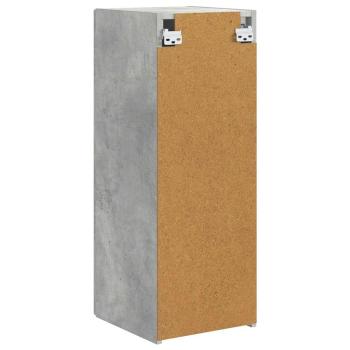 TV-Wandschrank Wandmontiert Beton 30 x 31 x 80 cm Holzwerkstoff
