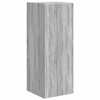 ARDEBO.de - TV-Wandschrank Graues Sonoma 30 x 31 x 80 cm Holzwerkstoff