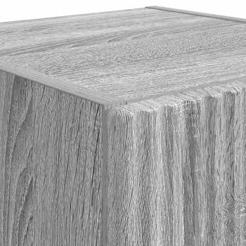 TV-Wandschrank Wandmontiert 2 pcs Graues Sonoma 30 x 31 x 80 cm
