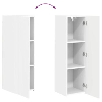 TV-Wandschrank 30 x 31 x 100 cm Weiß Holzwerkstoff