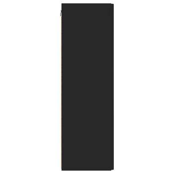 ARDEBO.de - TV-Wandschrank 2 pcs Schwarz 30 x 31 x 100 cm Holzwerkstoff