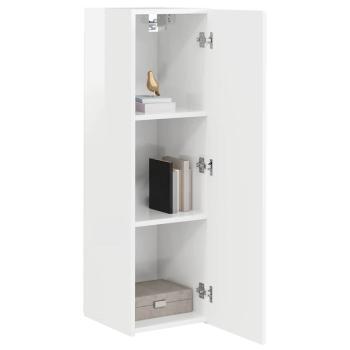 TV-Wandschrank 2 pcs Glänzend Weiß 30 x 31 x 100 cm