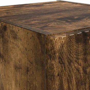 TV-Wandschrank 2 pcs Geräucherte Eiche 30 x 31 x 100 cm