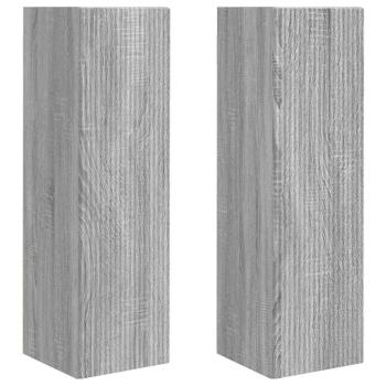 TV-Wandschrank 2 pcs Graues Sonoma 30 x 31 x 100 cm