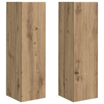 TV-Wandschrank 2 pcs Kunsthandwerk Eiche 30 x 31 x 100 cm