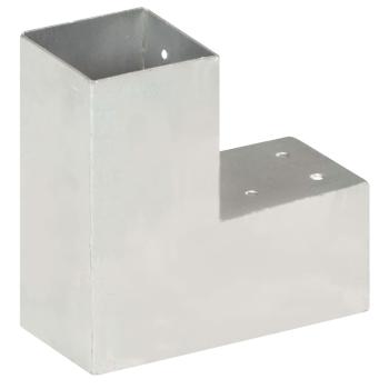 Pfostenverbinder L-Form Verzinktes Metall 81 x 81 mm