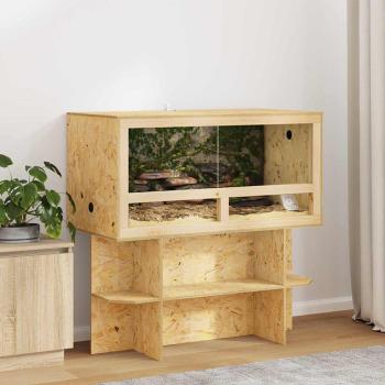 ARDEBO.de - Terrarium Braun 100 x 50 x 100 cm OSB