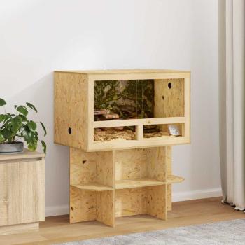 ARDEBO.de - Terrarium Braun 80 x 50 x 100 cm OSB