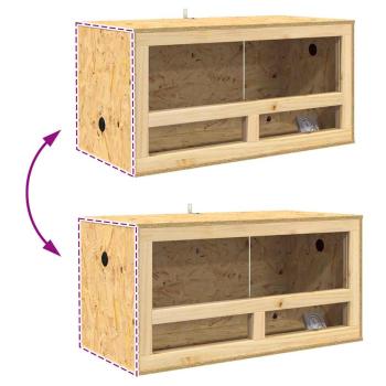 Terrarium Braun 80 x 40 x 90 cm OSB