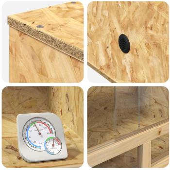 Terrarium Braun 60 x 30 x 80 cm OSB