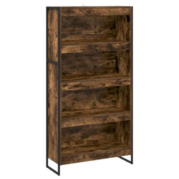 ARDEBO.de - Bücherregal 2 pcs Raucharbe 80 x 30 x 155 cm Holzwerkstoff