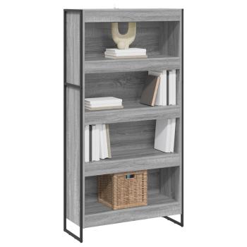 Bücherregal 2 pcs Graues Sonoma 80 x 30 x 155 cm Holzwerkstoff