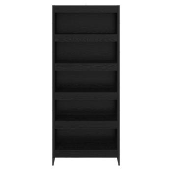 Bücherregal 2 pcs Schwarz Eichen-Optik 80 x 30 x 155 cm