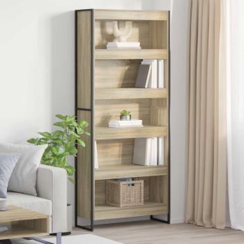 ARDEBO.de - Bücherregal 80 x 30 x 189,5 cm Holzwerkstoff Sonoma