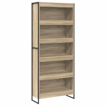Bücherregal 80 x 30 x 189,5 cm Holzwerkstoff Sonoma