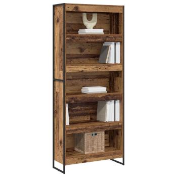 Bücherregal 2 pcs Altholz 80 x 30 x 155 cm Holzwerkstoff