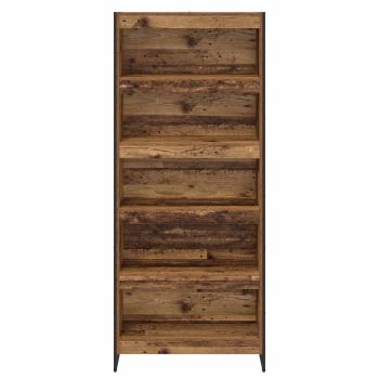Bücherregal 2 pcs Altholz 80 x 30 x 155 cm Holzwerkstoff
