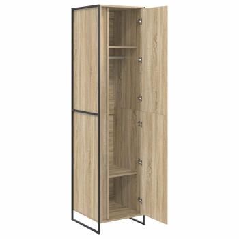 Warderobe mit Tür 2 pcs Sonoma 50 x 50 x 200 cm Holzwerkstoff