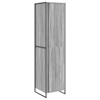 Warderobe 2 pcs Graues Sonoma 50 x 50 x 200 cm Holzwerkstoff