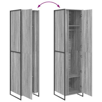 Warderobe 2 pcs Graues Sonoma 50 x 50 x 200 cm Holzwerkstoff