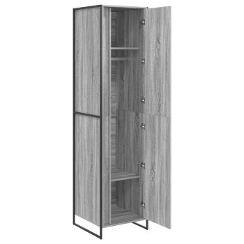 Warderobe 2 pcs Graues Sonoma 50 x 50 x 200 cm Holzwerkstoff