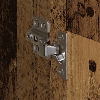 Warderobe mit Tür 2 pcs Altholz 50 x 50 x 200 cm Holzwerkstoff