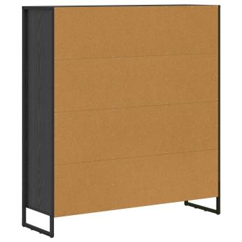 Bücherregal 2 pcs Schwarz Eichen-Optik 99,5 x 30 x 108,5 cm