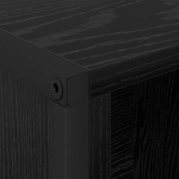 Bücherregal 2 pcs Schwarz Eichen-Optik 99,5 x 30 x 108,5 cm